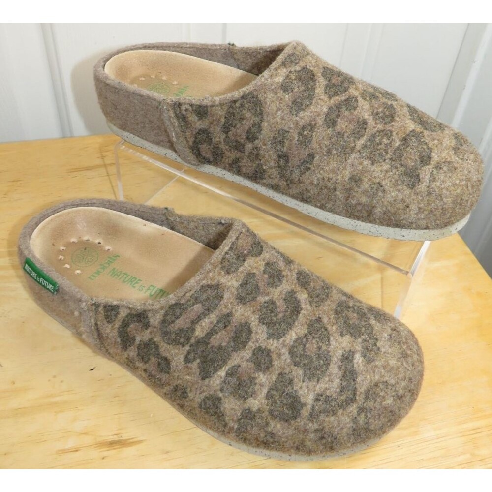 Mephisto Mobils Polli 'Home Slipper' Slip On Clog Mule Leopard Print EU 37/US 7